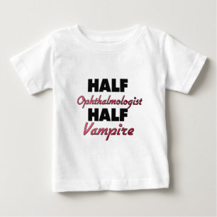 Camiseta Para Bebê Meio vampiro do meio oftalmologista