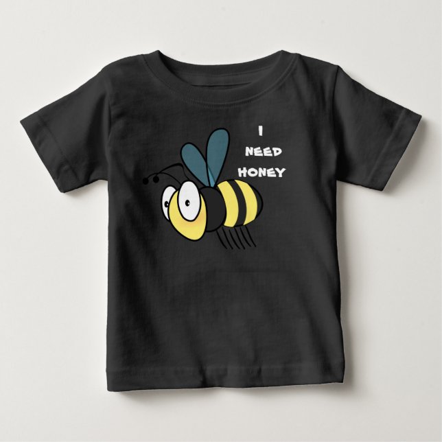 Camiseta Para Bebê Mel (Frente)