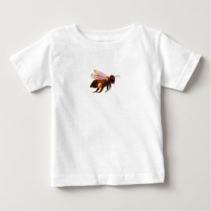Camiseta Para Bebê Mel Bee Voando