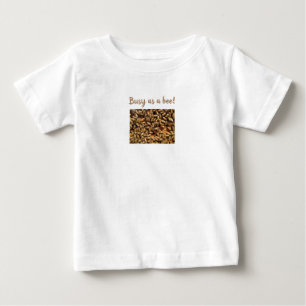 Camiseta Para Bebê Mel Melífera Abelha Bombinho Inseto Colmeia