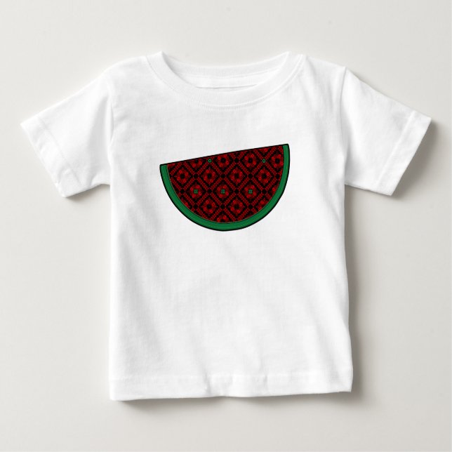 Camiseta Para Bebê Melancia da Palestina (Frente)