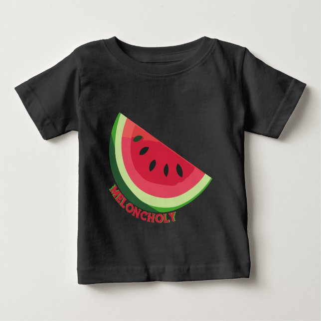 Camiseta Para Bebê Melancolia (Frente)