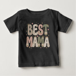 Camiseta Para Bebê Melhor Design Floral Literário de Mama Bookish
