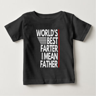 CAMISETA PARA BEBÊ MELHOR FAZENDEIRO DO MUNDO, QUERO DIZER PAI