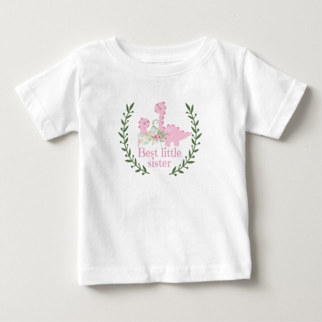 Camiseta Para Bebê Melhor irmãzinha (Frente)