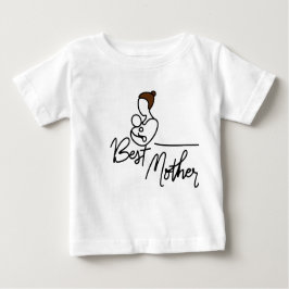 Camiseta Para Bebê Melhor Mãe