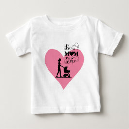 Camiseta Para Bebê "Melhor Mãe do Mundo – Momentos de Coração"