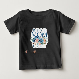 Camiseta Para Bebê Melhor Mãe Nunca Bebê T-Shirt