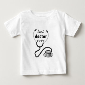 Camiseta Para Bebê Melhor Médico de Todos os Tempos Estetoscópio Grad