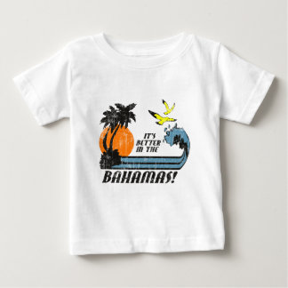 Camiseta Para Bebê Melhor nas Bahamas desbotadas