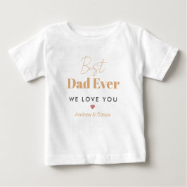 Camiseta Para Bebê Melhor pai de sempre