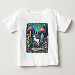 Camiseta Para Bebê Melhor Vendedor de Unicórnio