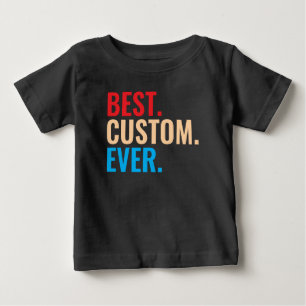 Camiseta Para Bebê Melhor versão personalizada do retrato de vintage