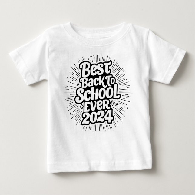 Camiseta Para Bebê Melhor Volta Para A Design De 2024 (Frente)