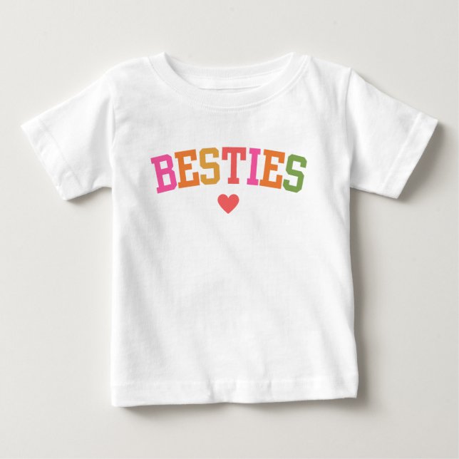 Camiseta Para Bebê melhores amigas (Frente)