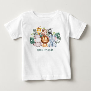 Camiseta Para Bebê Melhores amigos