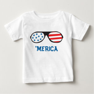 Camiseta Para Bebê "Melões Vermelhos E Azuis
