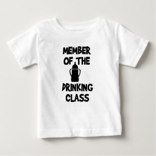 Camiseta Para Bebê Membro da classe de Bebendos