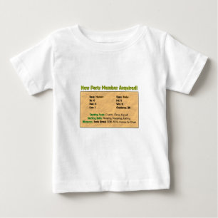 Camiseta Para Bebê Membro de partido novo!