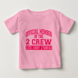 Camiseta Para Bebê Membro oficial do grupo 2