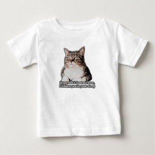 Camiseta Para Bebê Meme do gato rabugento para pessoas que amam gatos
