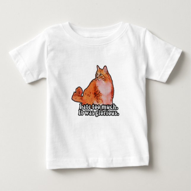 Camiseta Para Bebê Meme do gato rabugento para pessoas que amam gatos (Frente)