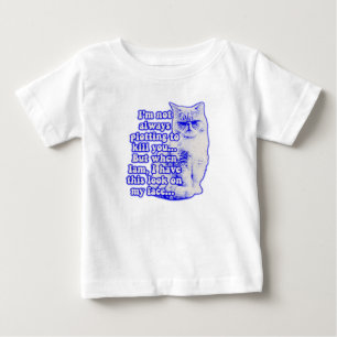 Camiseta Para Bebê Meme engraçado de gato para donos de gatos e amant