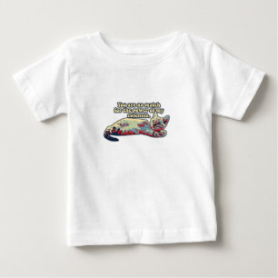 Camiseta Para Bebê Meme engraçado de gato zangado para donos de gatin