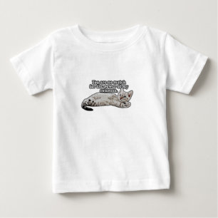Camiseta Para Bebê Meme engraçado de gato zangado para donos e amante