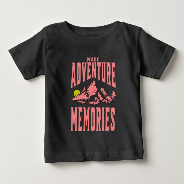 Camiseta Para Bebê Memórias de Aventura (Frente)