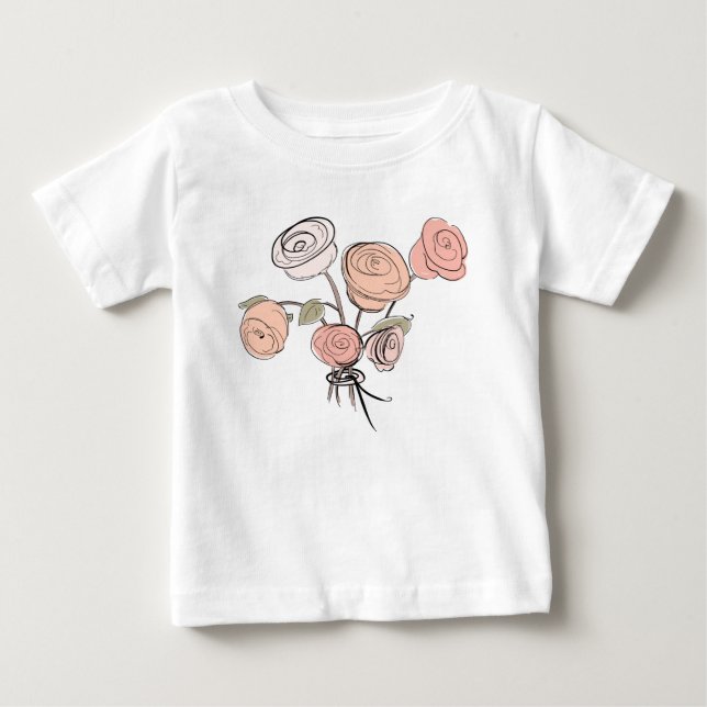Camiseta Para Bebê menina (Frente)