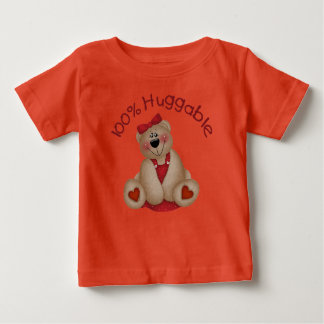 Camiseta Para Bebê Menina 100% Huggable