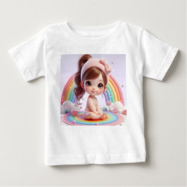 Camiseta Para Bebê Menina Bebê