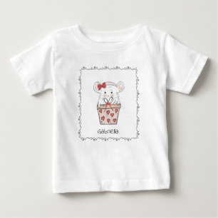 Camiseta Para Bebê Menina Bonita Nome Hamster Bebê T-Shirt