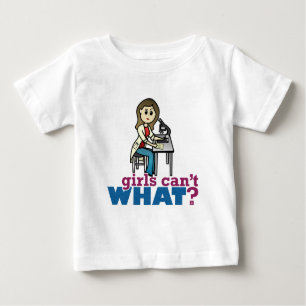 Camiseta Para Bebê Menina Cientista
