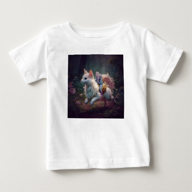 Camiseta Para Bebê Menina de equitação exclusiva (Frente)