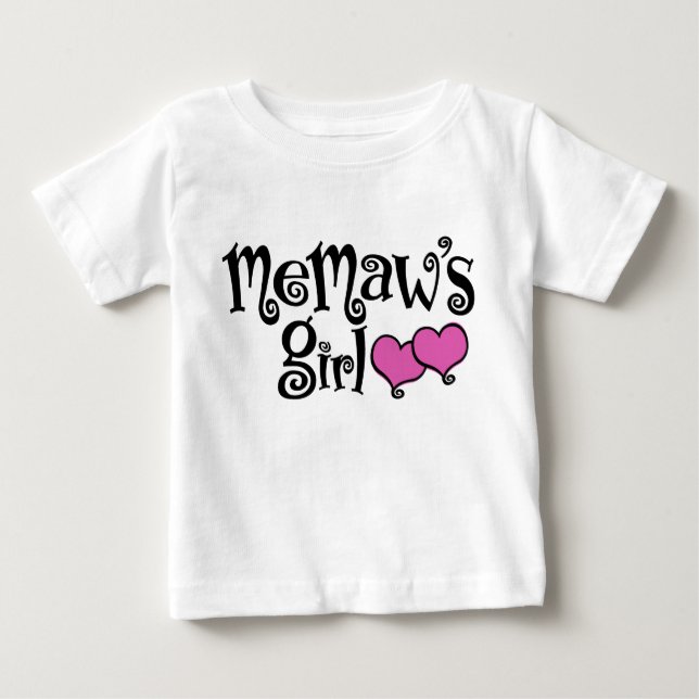 Camiseta Para Bebê Menina do MeMaw (Frente)