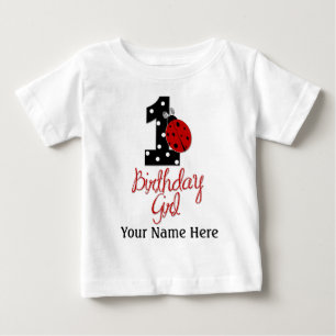 Camiseta Para Bebê Menina do primeiro aniversario - senhora