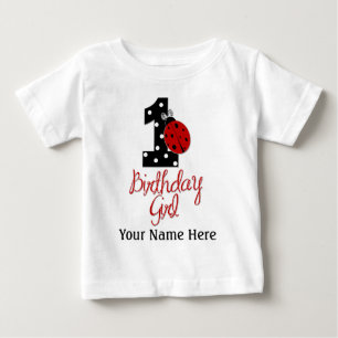 Camiseta Para Bebê Menina do primeiro aniversario - senhora