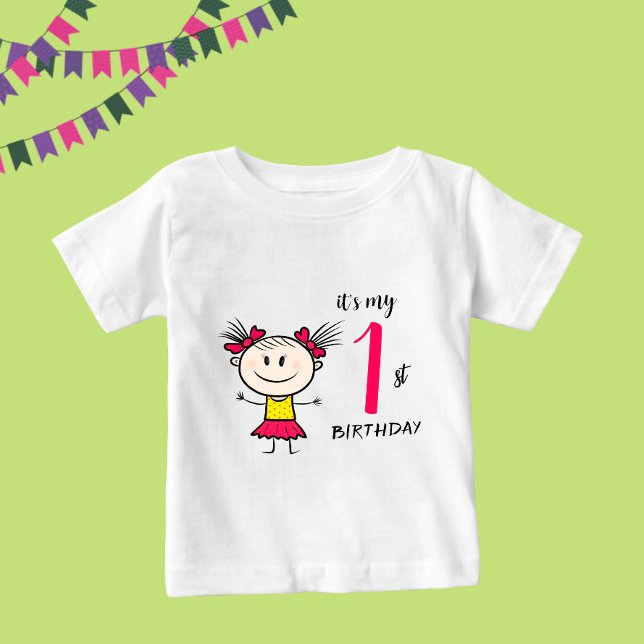 Camiseta Para Bebê Menina engraçada (Criador carregado)
