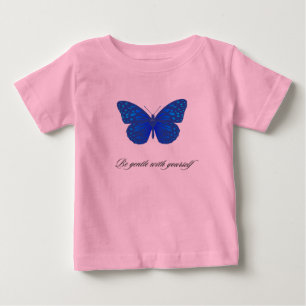 Camiseta Para Bebê menina especial positiva, seja gentil design
