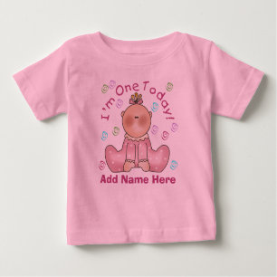 Camiseta Para Bebê Menina eu sou um Tshirt hoje personalizado do