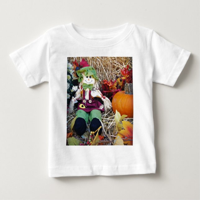 Camiseta Para Bebê Menina Scarecrow (Frente)