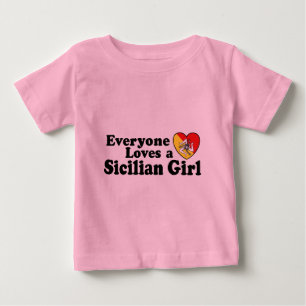 Camiseta Para Bebê Menina siciliano