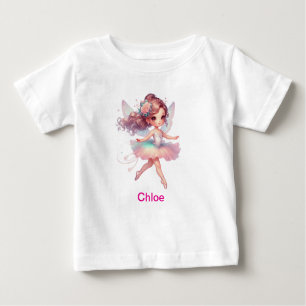 Camiseta Para Bebê Meninas, bailarina personalizada