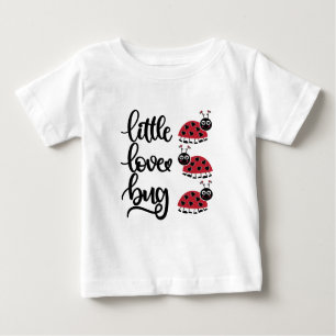 Camiseta Para Bebê Meninas bonitas de inseto de arte