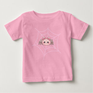 Camiseta Para Bebê Meninas de Halloween de Aranha Bonita
