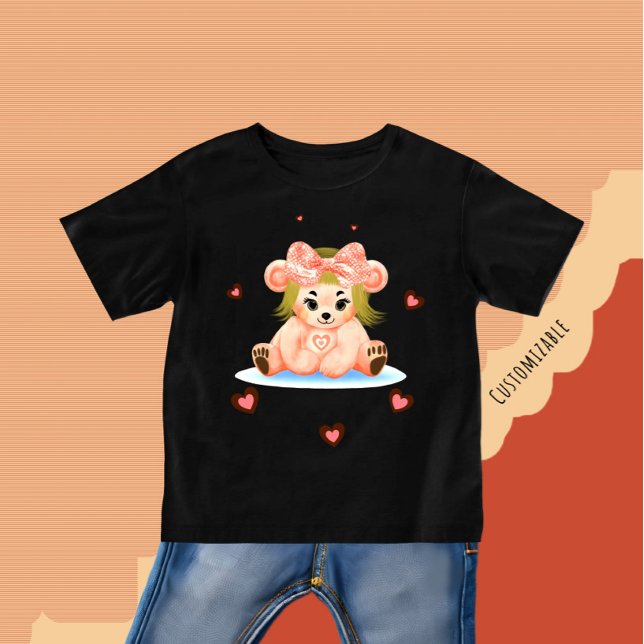 Camiseta Para Bebê Menininha (Criador carregado)