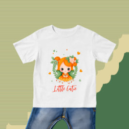 Camiseta Para Bebê Menininha com flores