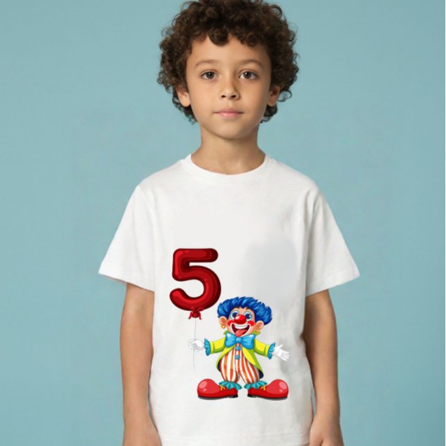 Camiseta Para Bebê Menino de 5 anos (Criador carregado)